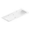 Castorama Plan Simple Vasque à Encastrer Résine Blanc Mat Alba 121 Cm