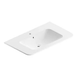 Castorama Plan Simple Vasque à Encastrer Résine Blanc Mat Alba 86 Cm