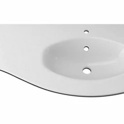 Castorama Plan Vasque à Droite Résine 104 Cm Vague