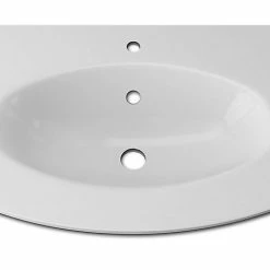 Castorama Plan Vasque à Encastrer L.69 Cm Vague En Résine Coloris Blanc