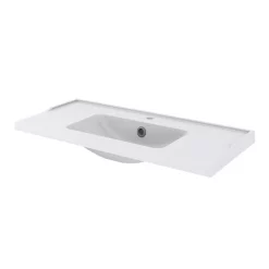 Castorama Plan Vasque Blanc GoodHome Lana 100 Cm