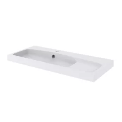 Castorama Plan Vasque Blanc GoodHome Mila 100 Cm