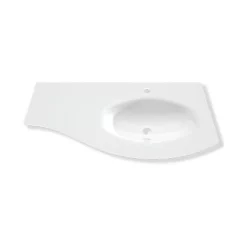 Castorama Plan Vasque Droit Verre 104 Cm Vague