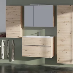 Castorama Plan Vasque En Céramique Blanc Blanc Calao 90 Cm