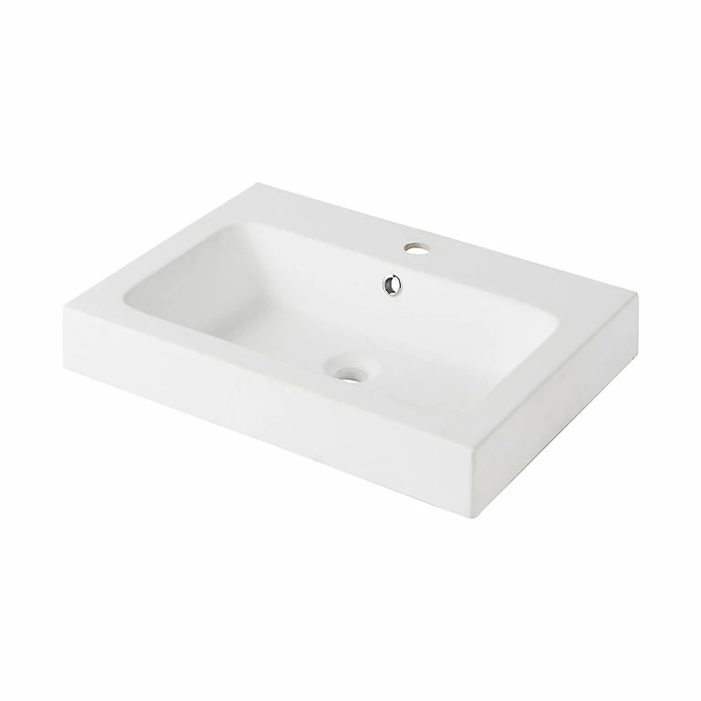 Castorama Plan Vasque En Résine Blanc à Encastrer GoodHome Duala L. 60 Cm 3 Castorama Plan Vasque En Résine Blanc à Encastrer GoodHome Duala L. 60 Cm