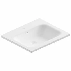Castorama Plan Vasque En Résine Blanc Mat Pura 60 Cm