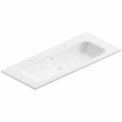 Castorama Plan Vasque En Résine Blanc Pura 120 Cm