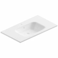 Castorama Plan Vasque En Résine Blanc Pura 90 Cm