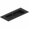 Castorama Plan Vasque En Résine Noir Pura 120 Cm -castorama Soldes plan vasque en resine noir pura 120 cm8056098183905 01c FR CF
