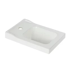Castorama Plan Vasque Lave-mains Blanc GoodHome Lana L. 30,7 X H. 14,2 X P. 30,7 Cm