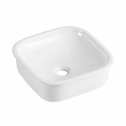 Castorama Vasque à Encastrer Carrée Céramique Blanc Oasis