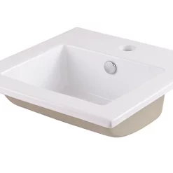 Castorama Vasque à Encastrer Carrée Céramique GoodHome Tahoe