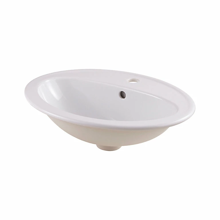 Castorama Vasque à Encastrer Céramique GoodHome Turso Blanc NF 3 Castorama Vasque à Encastrer Céramique GoodHome Turso Blanc NF