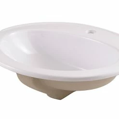 Castorama Vasque à Encastrer Ovale Céramique Tyne