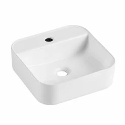 Castorama Vasque à Poser Carrée Céramique Blanc Kalvin