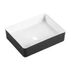 Castorama Vasque à Poser Rectangulaire Céramique Noir Et Blanc Albi