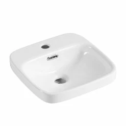 Castorama Vasque Semi-encastrée Carrée Céramique Blanc Carla