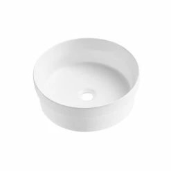 Castorama Vasque Semi-encastrée Ronde Céramique Blanc Aito